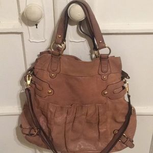 Mauve leather Hype Bag